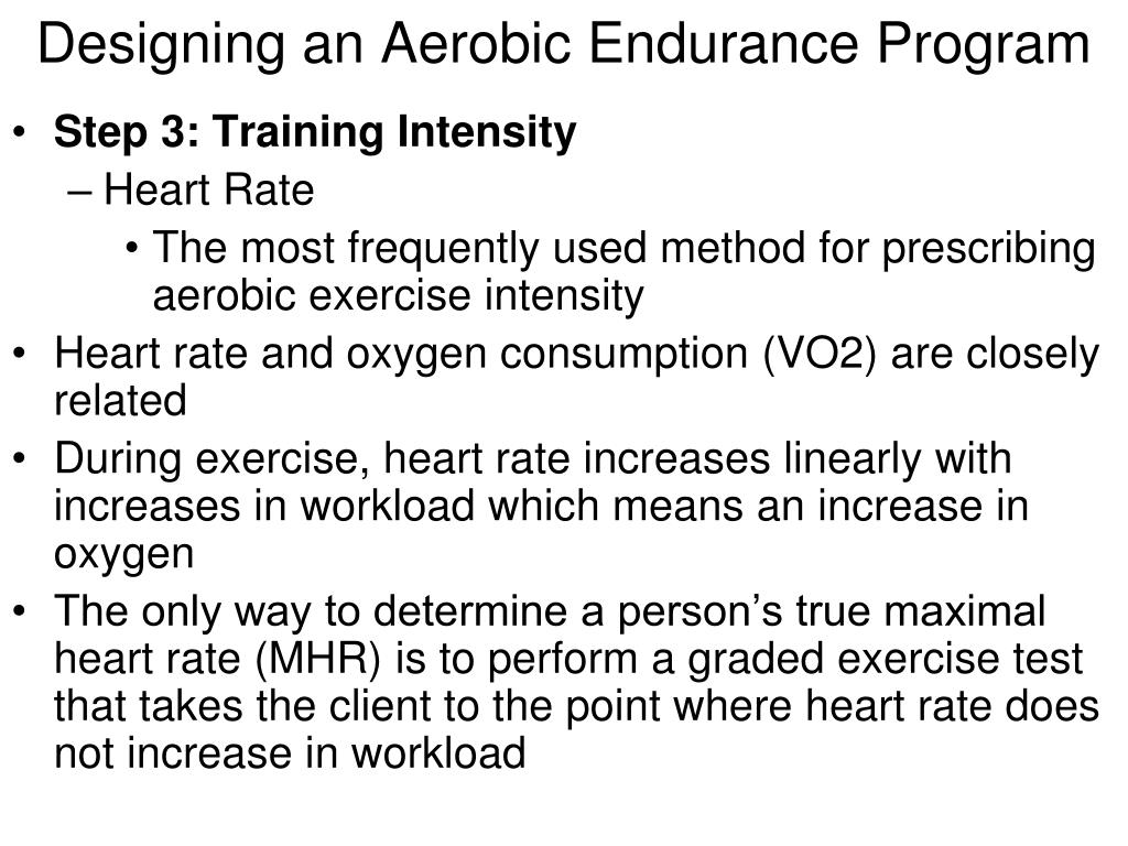 PPT Aerobic Endurance Training PowerPoint Presentation, free download