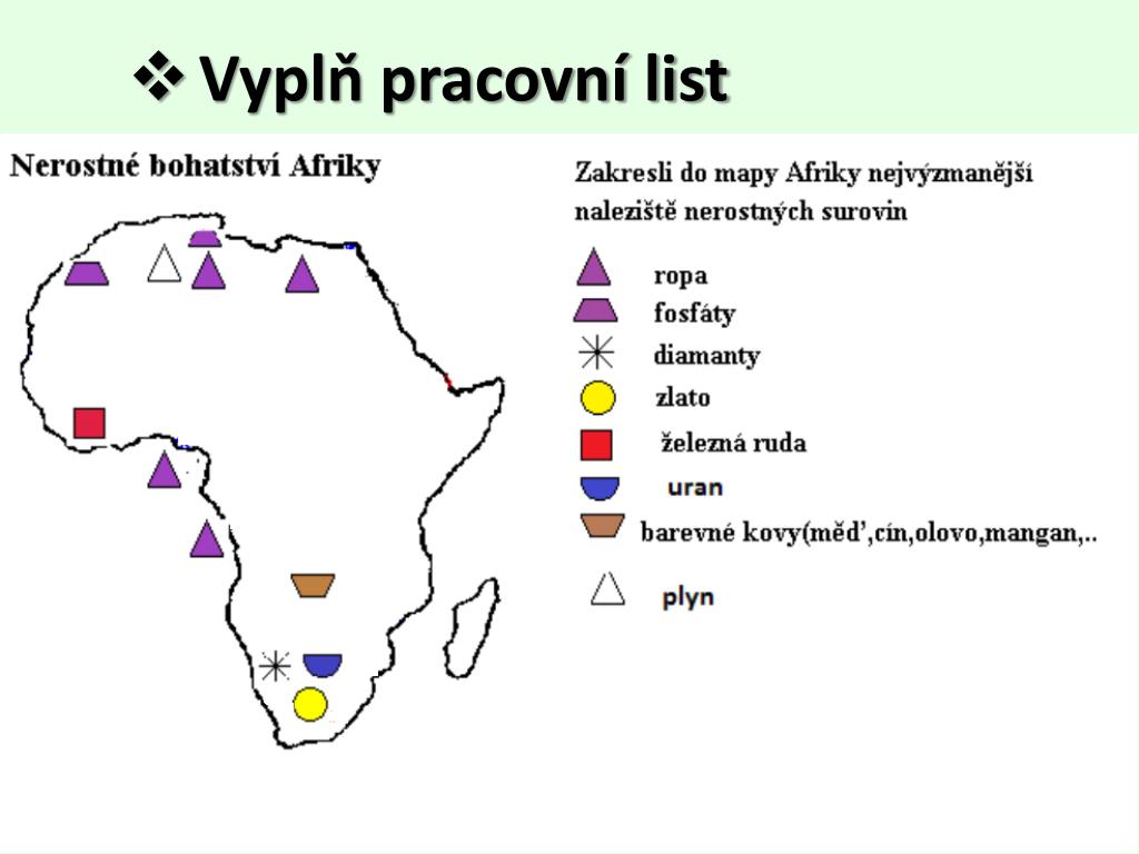 PPT - Afrika hospodářství PowerPoint Presentation, free download -  ID:4341634