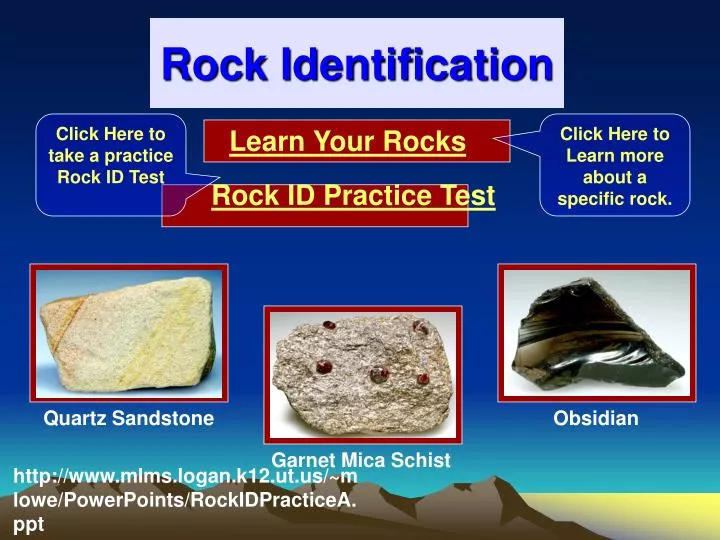 rock identification n.