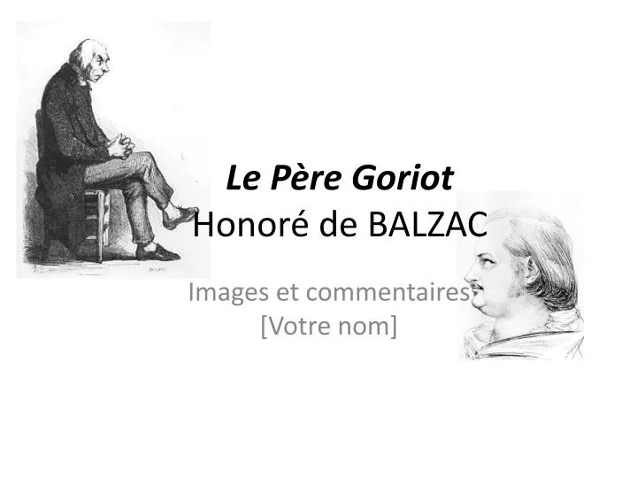 Le Père Goriot Résumé Chapitre Par Chapitre Pdf