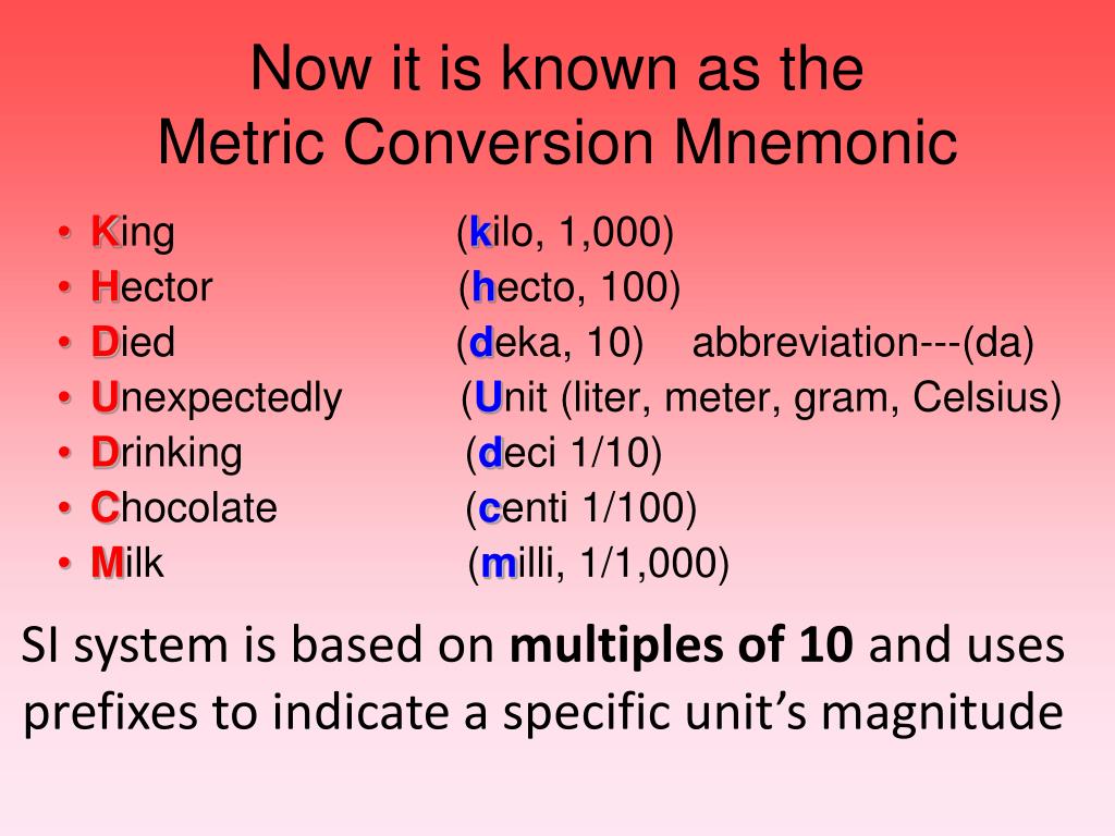 Ppt Metric System Of Measurement Powerpoint Presentation Free