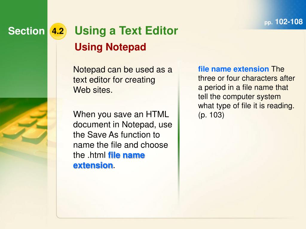 html ppt notes