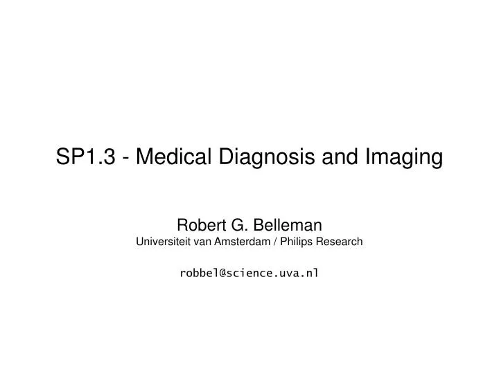 sp1 3 medical diagnosis and imaging n.