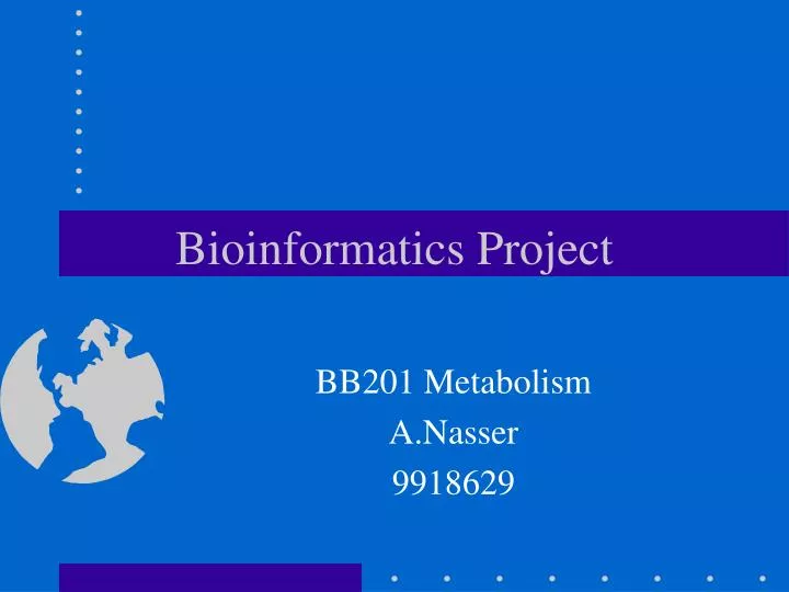 bioinformatics project presentation