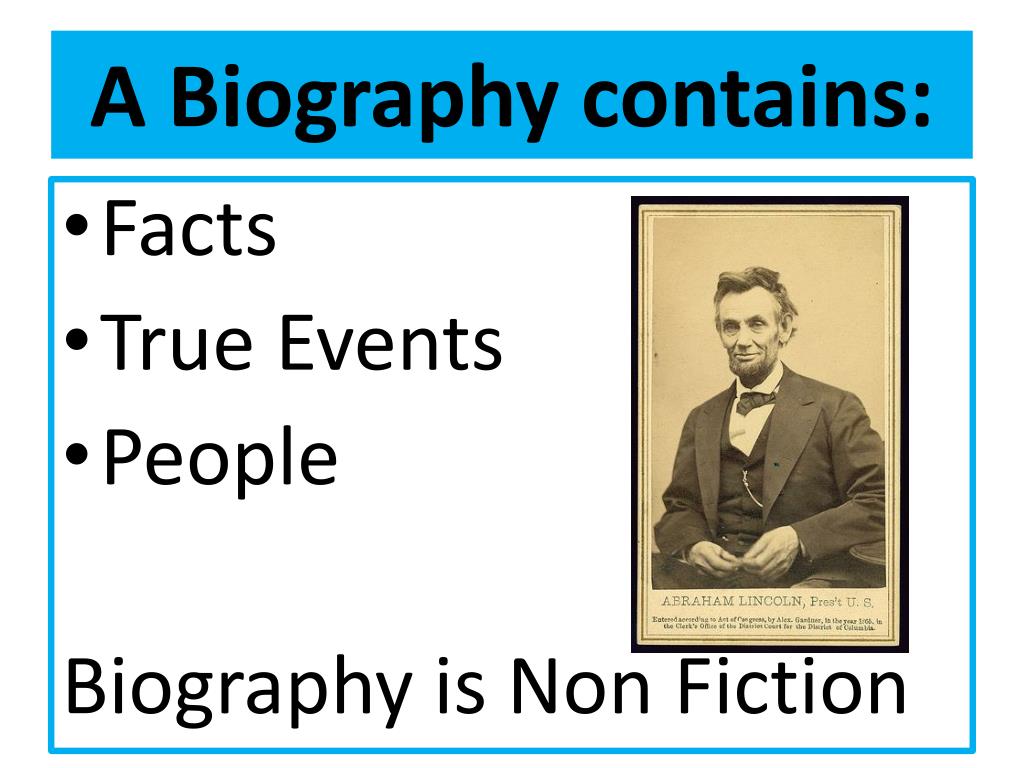what is a person's biography