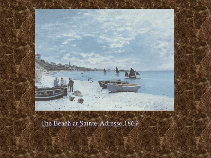the beach at sainte adresse the beach at sainte adresse