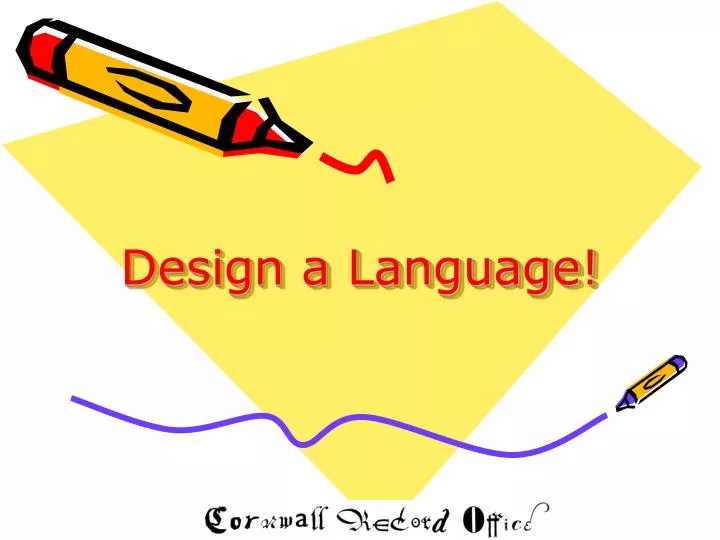 design a language n.