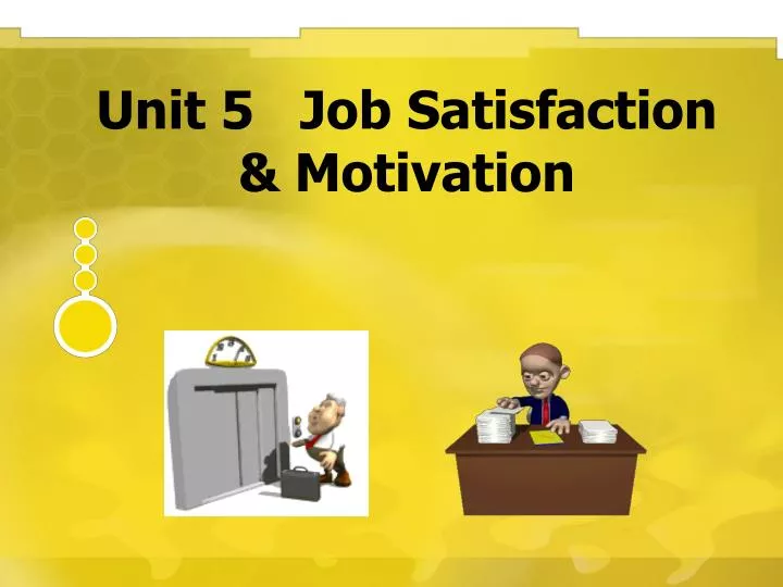 Job satisfaction motivation pdf