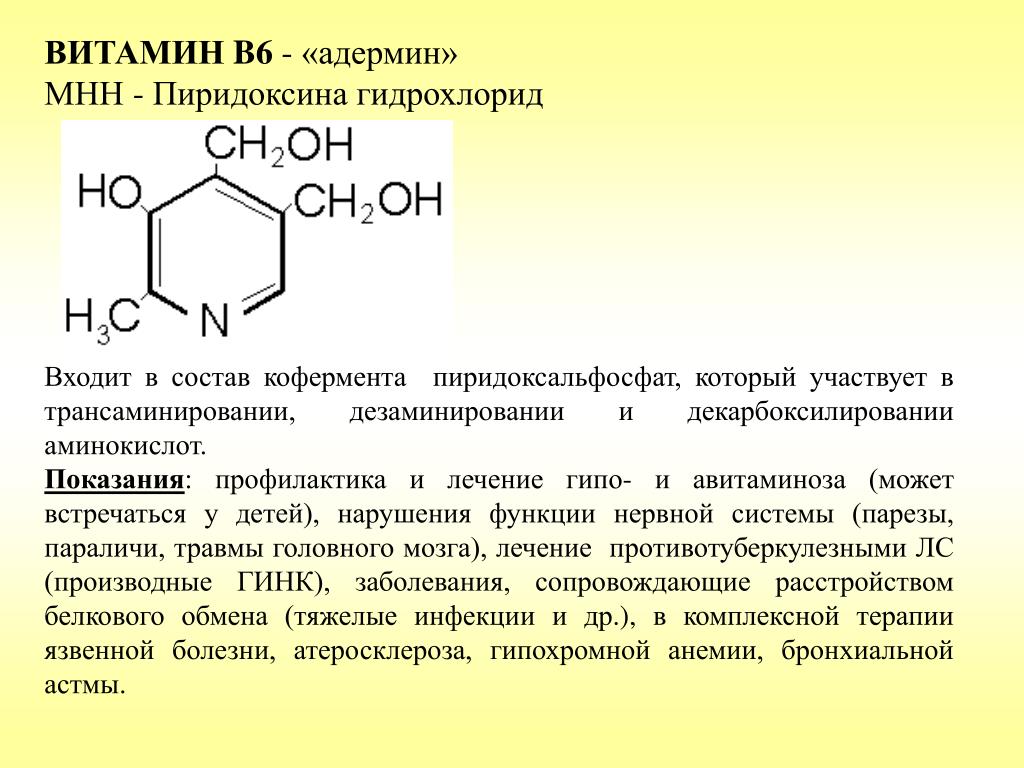 Какие есть витамины в6. Витамин b6 кофермент. Витамин в6 формула химическая. Синтез витамина б6. Пиридоксин это витамин в6 цвет.