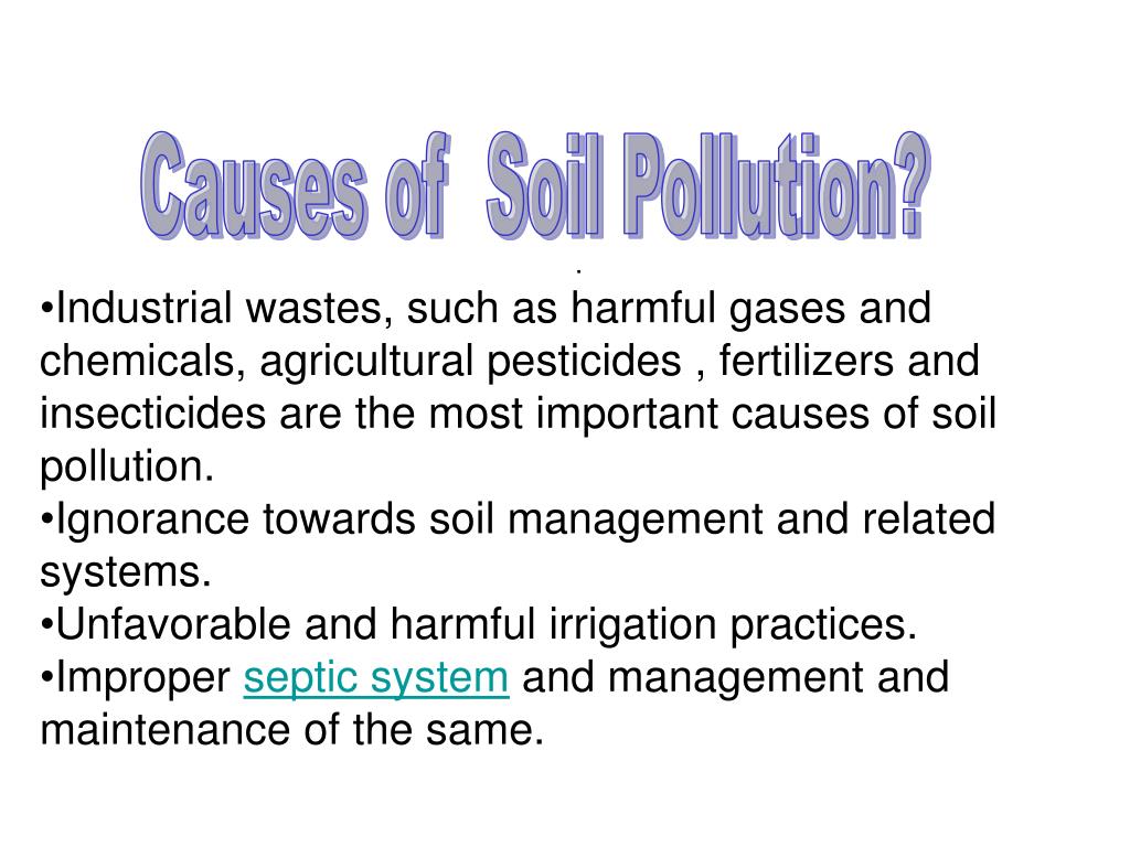 case study on soil pollution ppt