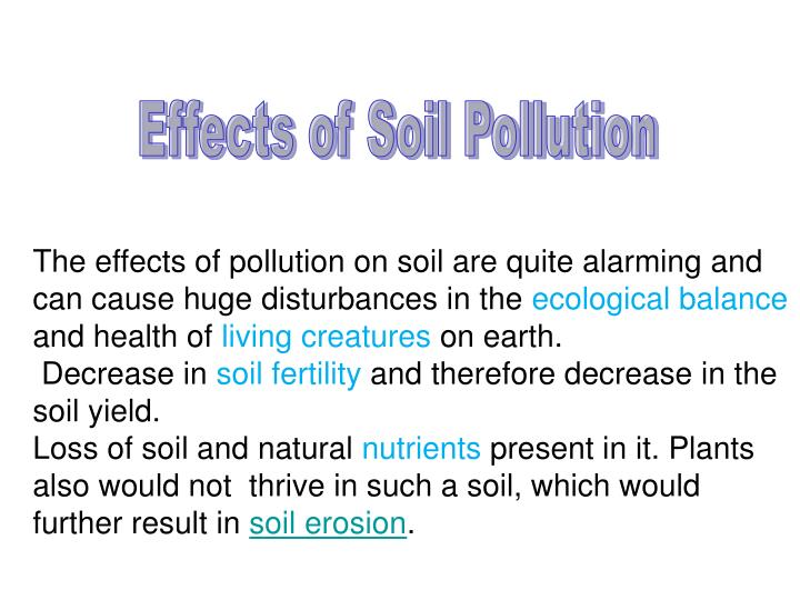 PPT SOIL POLLUTION PowerPoint Presentation ID4347729