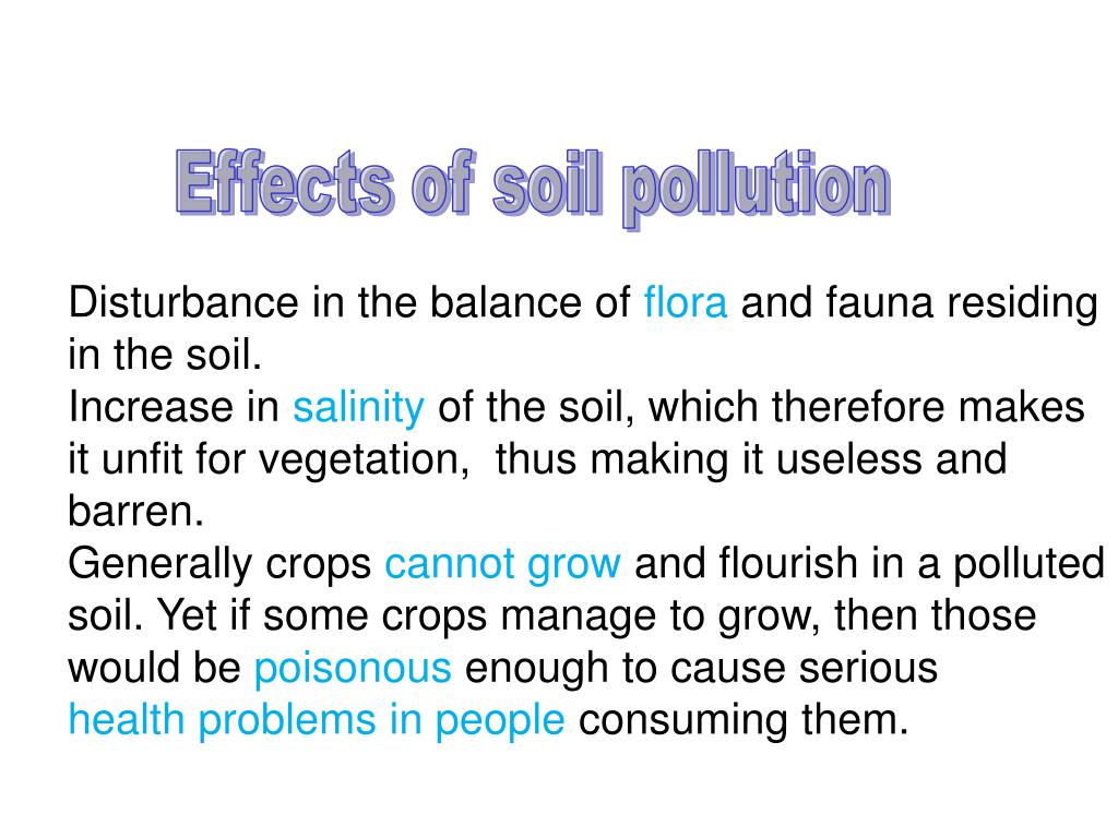 powerpoint presentation on soil pollution