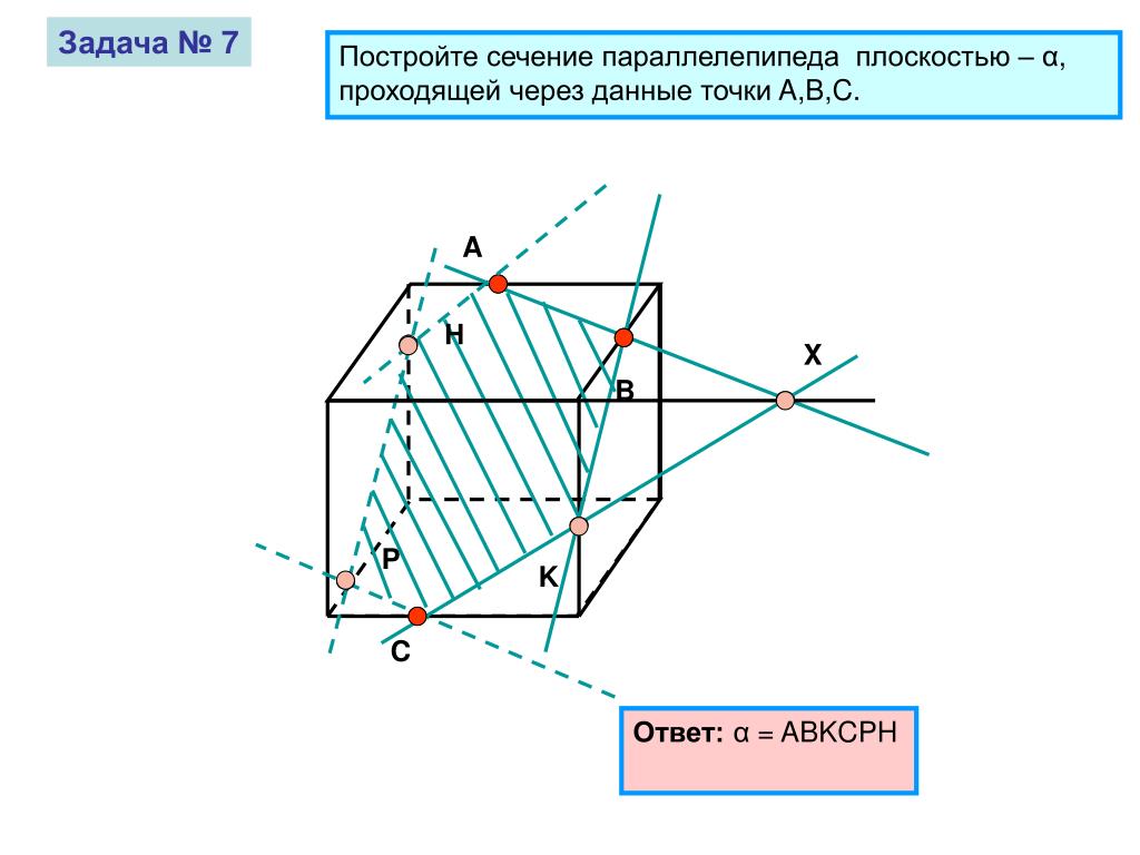 Построить сечение плоскостью mnp. Сечение параллелепипеда по трем точкам. Сечение параллелограмма плоскостью. Построение сечения параллелограмма. Сечения параллелепипеда по 3 точкам.