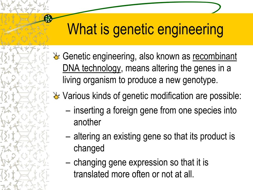 genetic engineering presentation