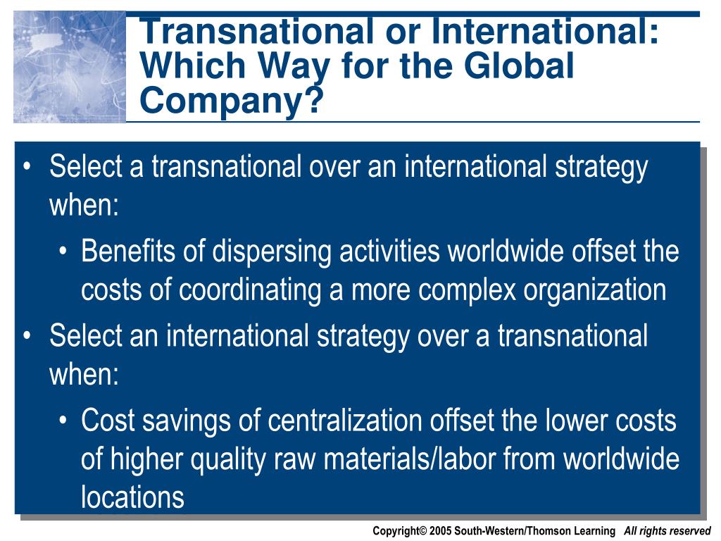 Ppt multinational strategies dealing with the global local dilemma