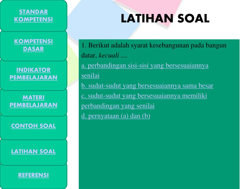 PPT KESEBANGUNAN BANGUN DATAR PowerPoint Presentation ID