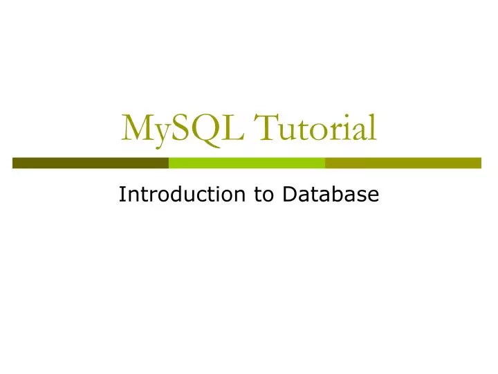 mysql download tutorial mysql download tutorial