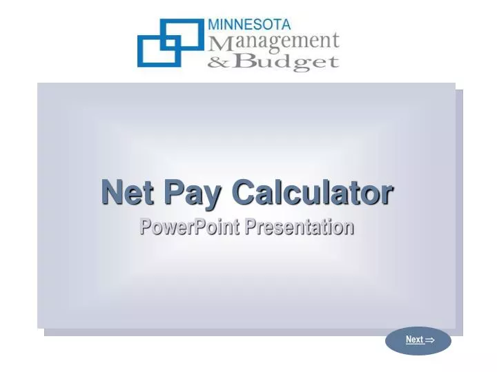 net pay calculator powerpoint presentation n.