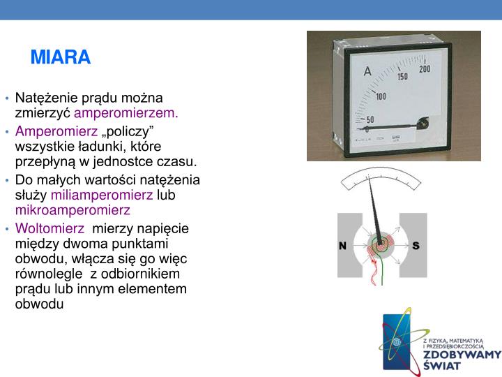 Do Pomiaru Natężenia Prądu Elektrycznego Stosuje Się Klucz odpowiedzi