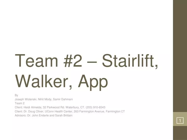 team 2 stairlift walker app n.