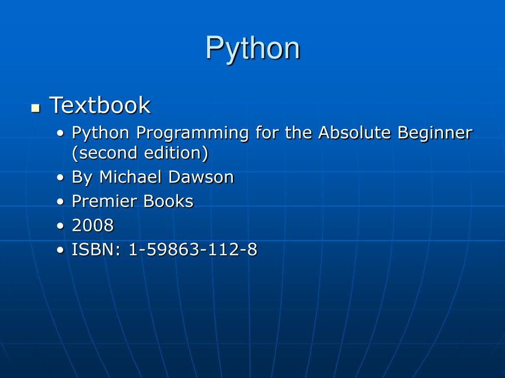 ppt presentation on python