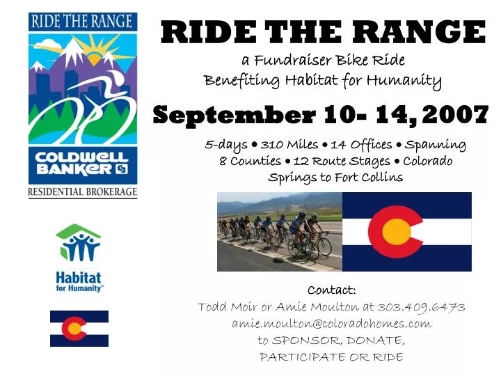 ride the range a fundraiser bike ride benefiting habitat for humanity n.