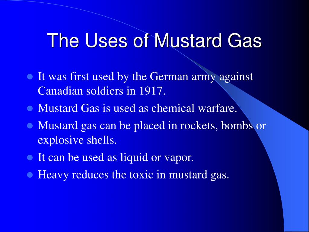 PPT Mustard Gas PowerPoint Presentation, free download ID4356454