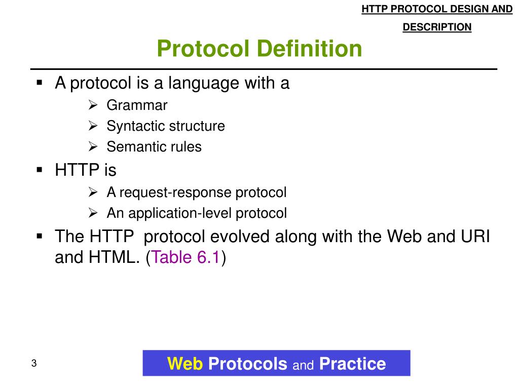 presentation protocol definition