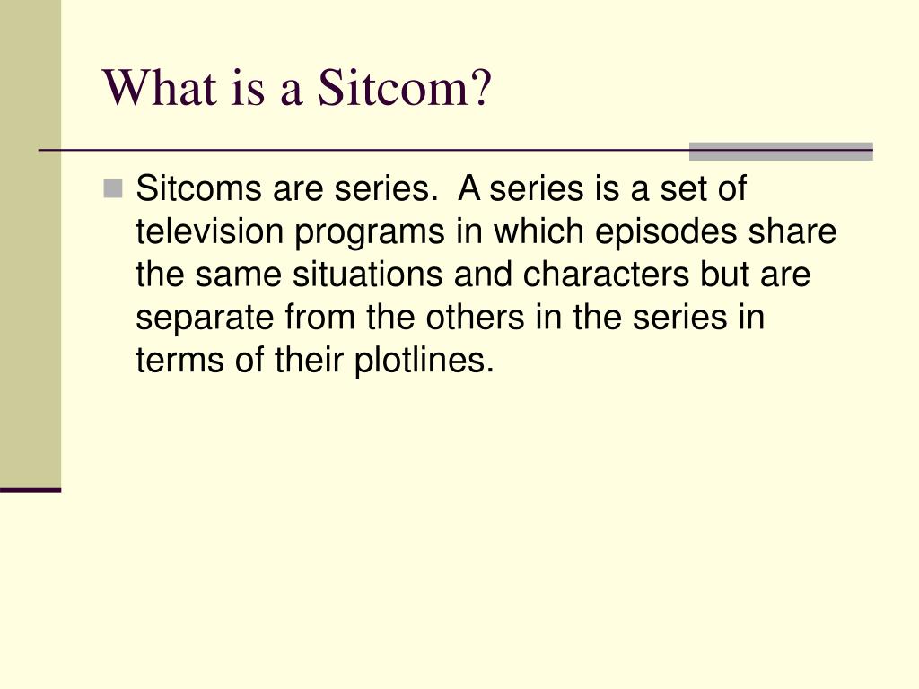 PPT - SITUATION COMEDY PowerPoint Presentation, free download - ID:4356511
