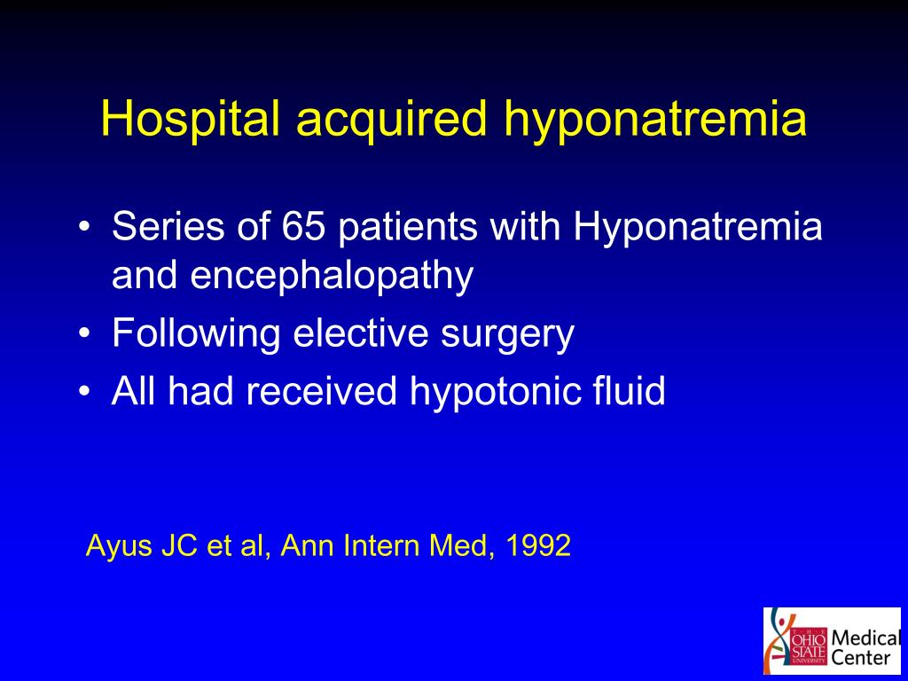 Ppt Hyponatremia Management Powerpoint Presentation Free Download Id4356690 8207