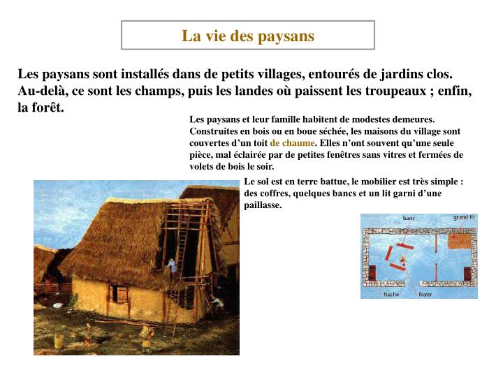 La Vie Des Paysans Au Moyen Age Cm1