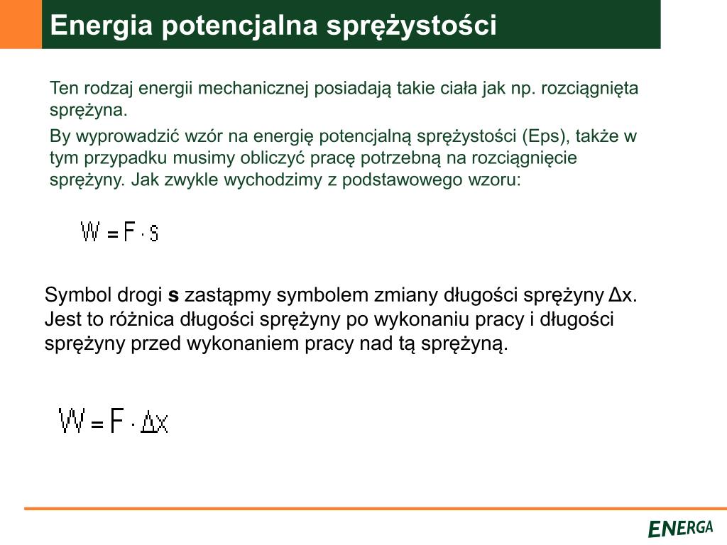 Wzór Na Energię Potencjalną Grawitacji PPT - Energia PowerPoint Presentation, free download - ID:4357479