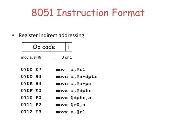 PPT - The 8051 Microcontroller PowerPoint Presentation - ID:4357711