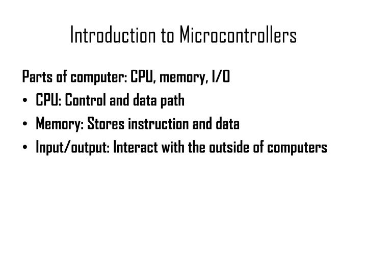 PPT - The 8051 Microcontroller PowerPoint Presentation - ID:4357711