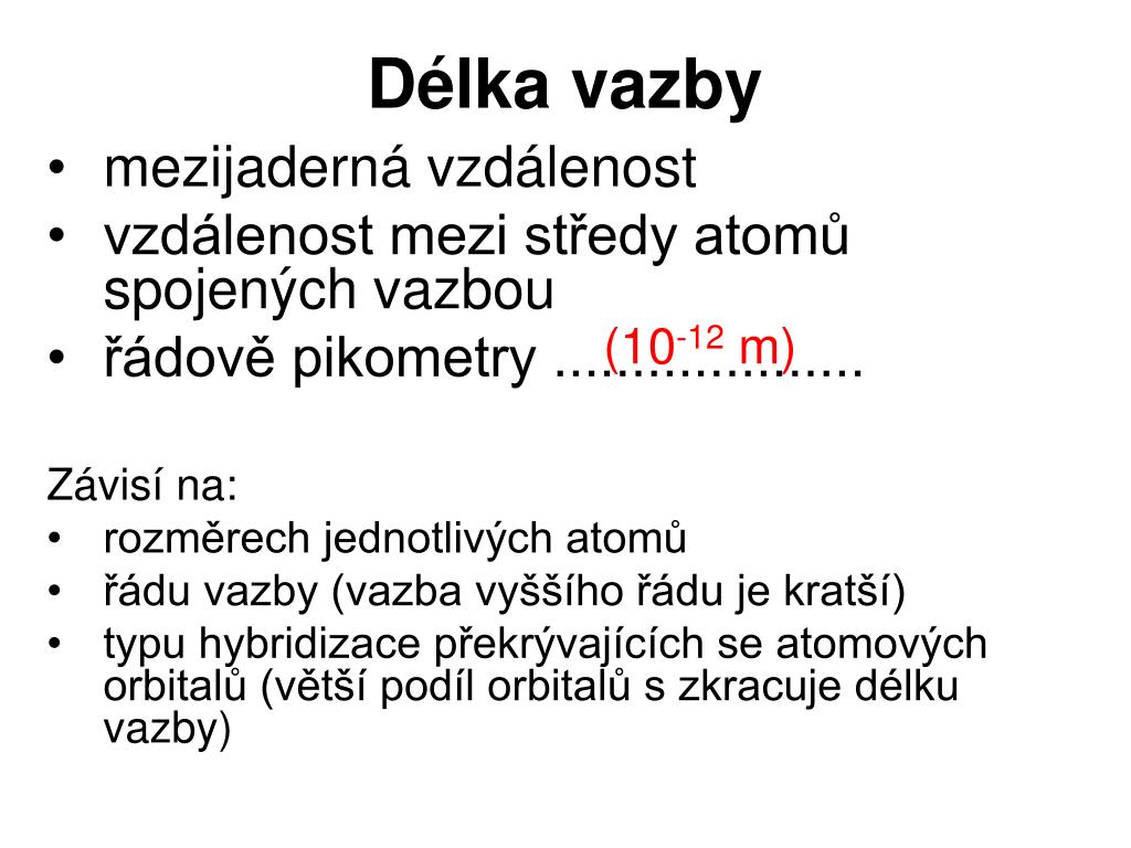 PPT - Chemická vazba PowerPoint Presentation, free download - ID:4358347
