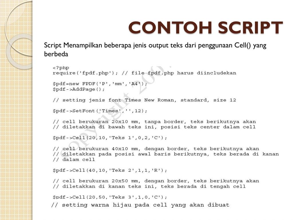 PPT - MEMBUAT LAPORAN PDF DENGAN PHP PowerPoint Presentation, Free ...