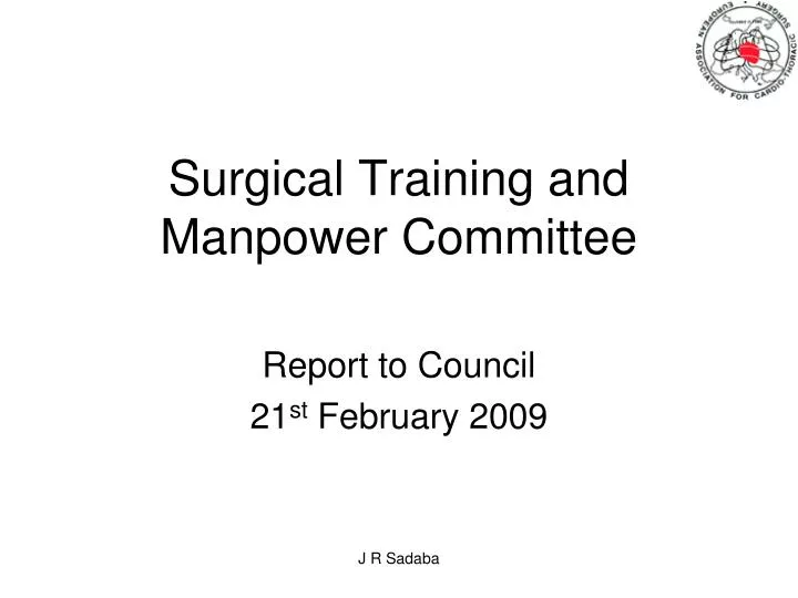 surgical training and manpower committee n.