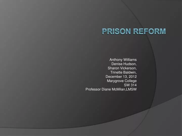 PPT Prison Reform PowerPoint Presentation, free download ID4361850