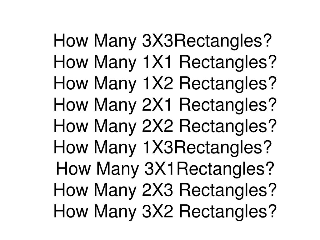 PPT How Many Rectangles In A 3x3 Matrix PowerPoint Presentation 