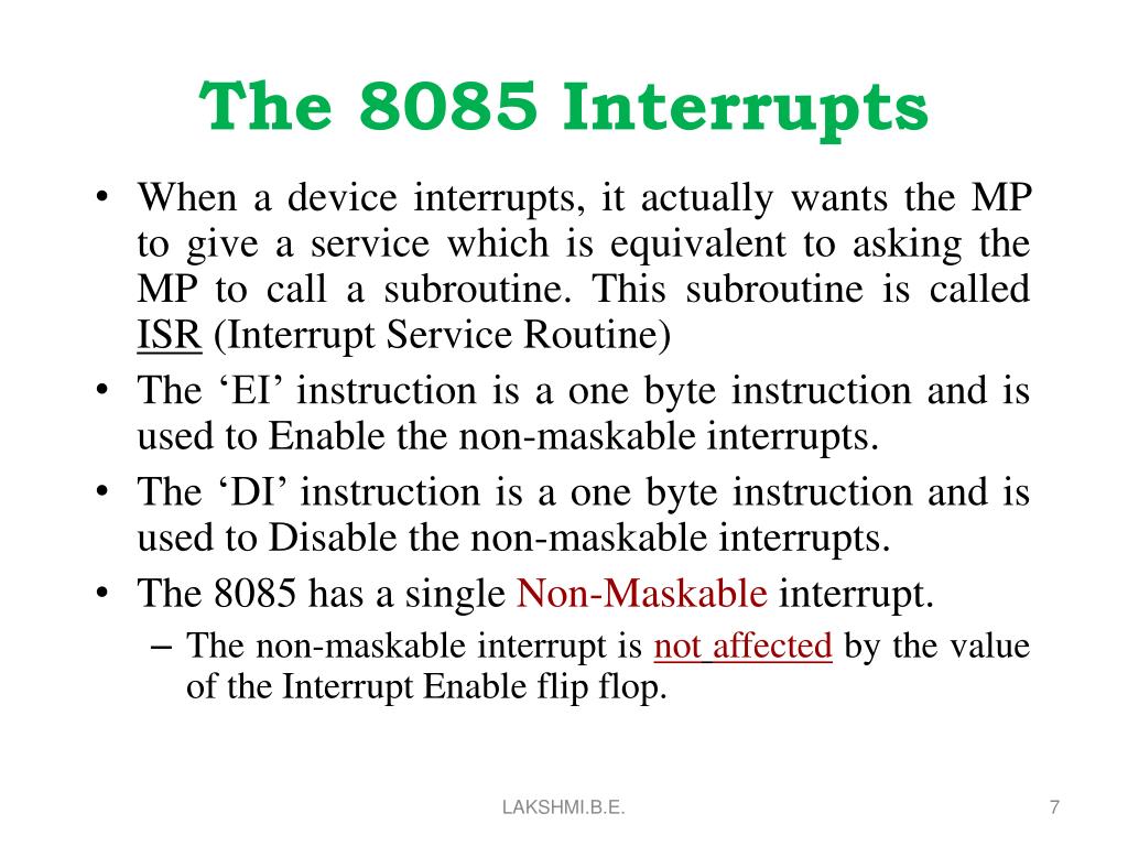 PPT - 8085 Interrupts PowerPoint Presentation, Free Download - ID:4362630