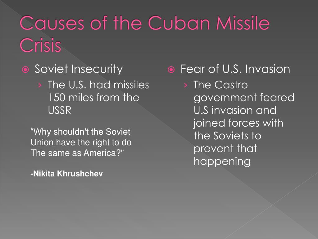 causes of the cuban missile crisis essay