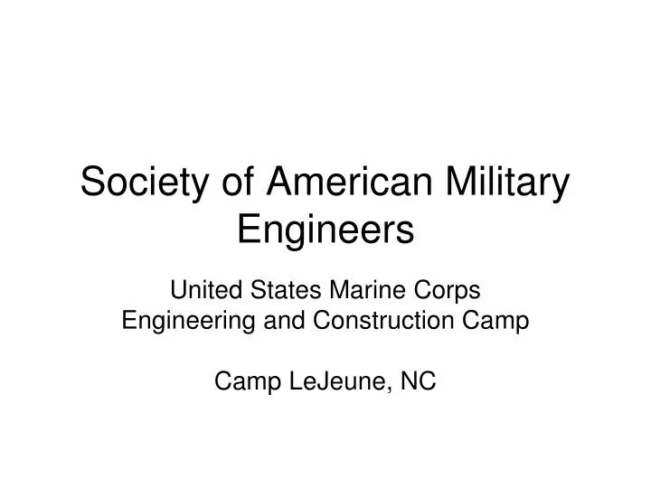 society of american military engineers n.