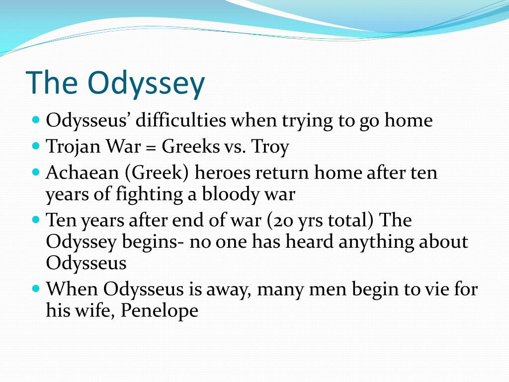 Important Things In The Odyssey