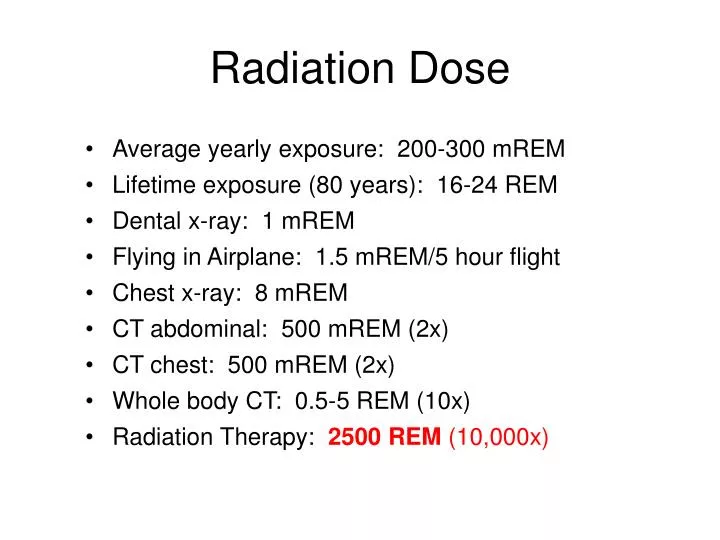 PPT Radiation Dose PowerPoint Presentation, free download ID4364302