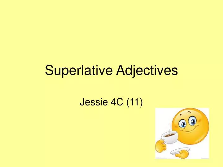 superlative adjectives n.