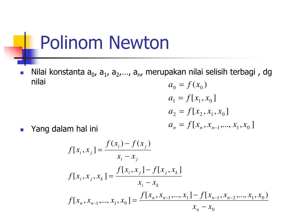 Contoh Soal Interpolasi Newton