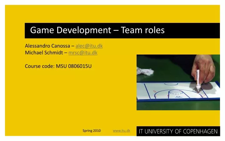game development team roles n.