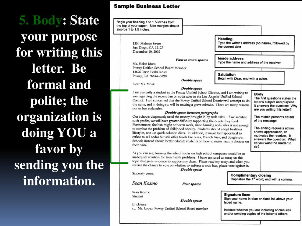 Sample Business Letter With Enclosure from image2.slideserve.com