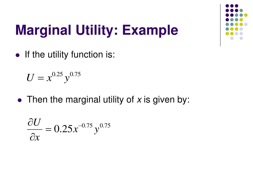 Marginal Utility, Formula, Calculation & Examples - Video & Lesson  Transcript