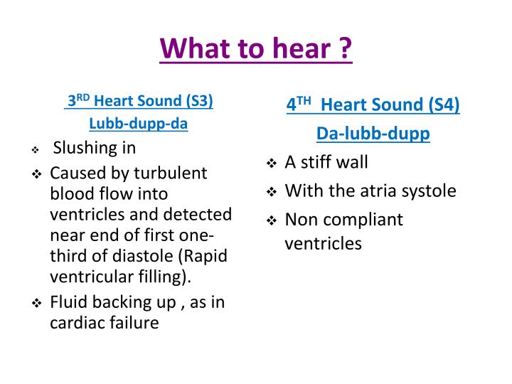 PPT - Examination of CVS Auscultation( Heart Sounds ) PowerPoint ...